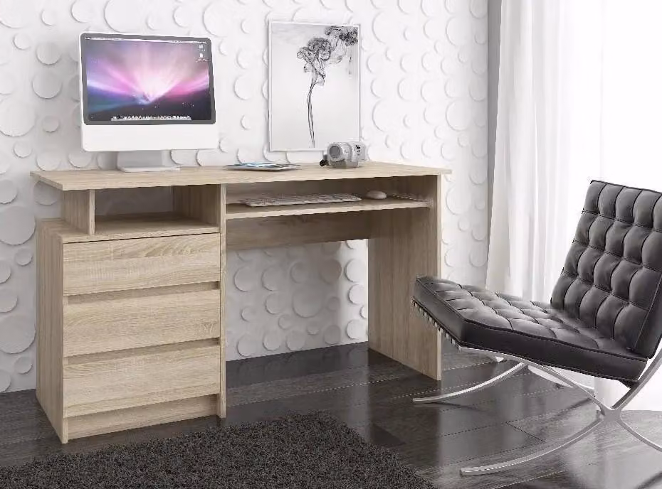 Scrivania per computer VALESTRA - rovere sonoma