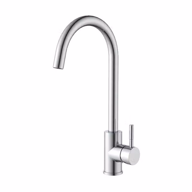 Rubinetto da cucina, acciaio inox, comando a una mano, 54053