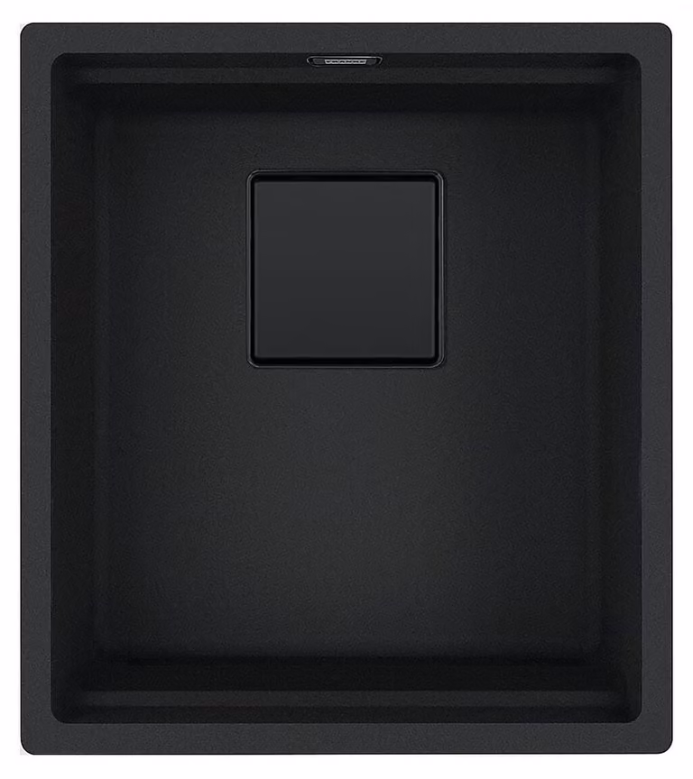Franke lavello sottopiano Kubus 2 KNG 110-37 Fragranit+ Nero Opaco - Collezione Nero