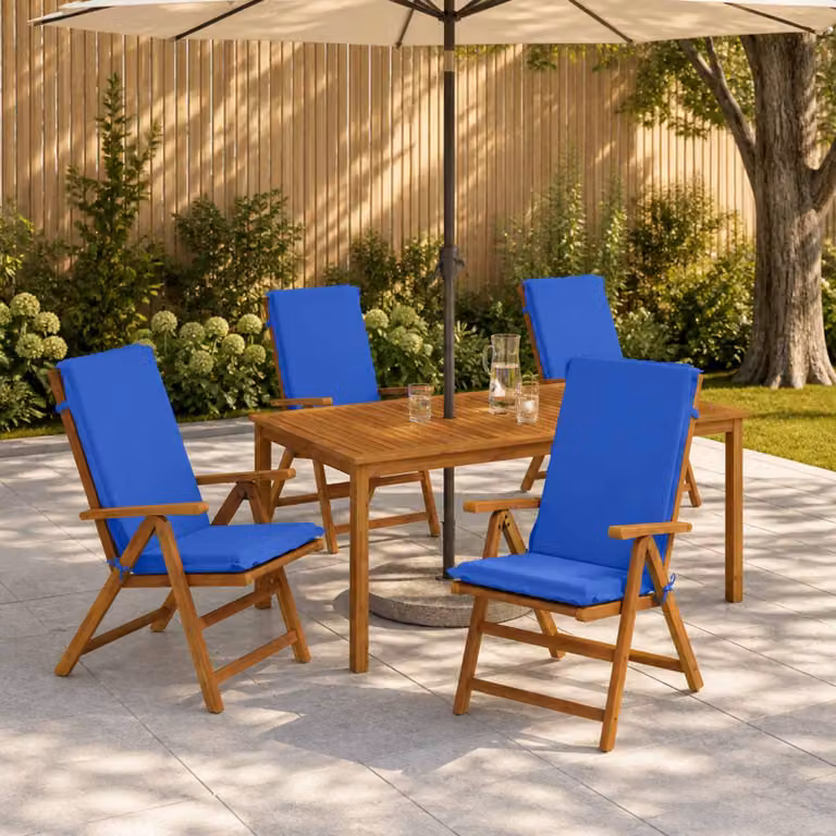 vidaXL Cuscino per sedia a schienale alto GEMERT 4 pz 100% Poliestere