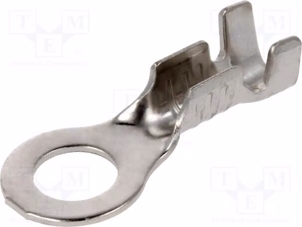 10 connettori a crimpare: ad anello M5, per cavi da 1 a 2,5 mm², connessione a crimpare, adatti per cavi isolati BM 91215