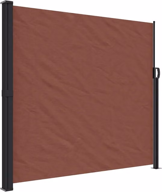 Tenda da Sole | Tenda parasole Laterale Retrattile Marrone 180x600 cm