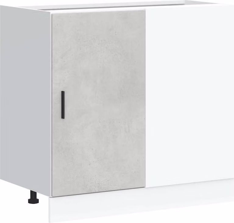 Mobile Base Lavello “Lyon” Grigio Cemento in Legno Multistrato