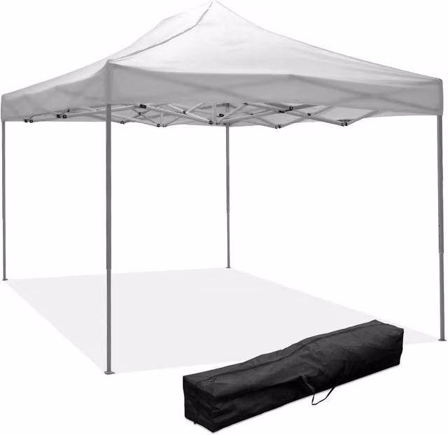 Gazebo richiudibile e pieghevole Divina Fire bianco in PVC impermeabile L: 450 cm, P: 300 cm
