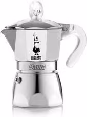 Caffettiera Bialetti Dama Pure Ice da 3 tazze in alluminio colore argento satinato