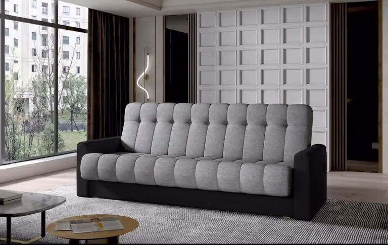 Sofa Dreisitzer Couch Klassische Polster 3 Sitzer Textil Couchen Ledersofa