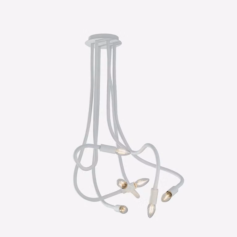 LUCE Design Lover Lampada da soffitto a 6 luci E14 Bianca