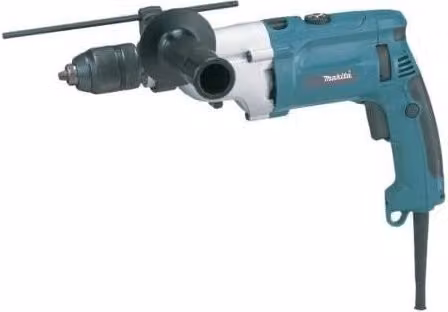 Makita HP2071J Trapano a Percussione da 1010 W con 2 Velocità, Nero, Blu e Argento