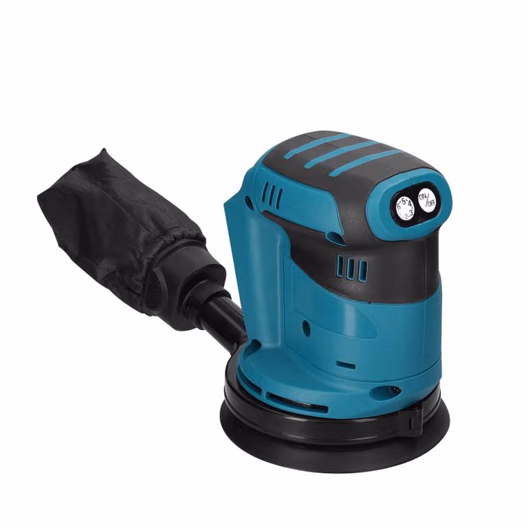 motore brushless da 125 mm Levigatrice orbitale a batteria, levigatrice multifunzionale per legno, metallo, auto, lucidatura, 6 velocità
