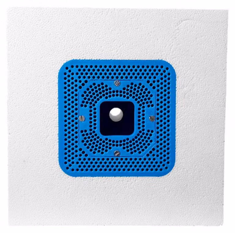 Scatola per impianti elettrici con piastra di montaggio per morsetto in polistirolo 8406