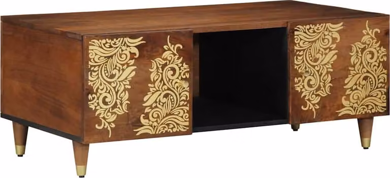 Tavolino da salotto Marrone miele 100 x 54 x 40 cm