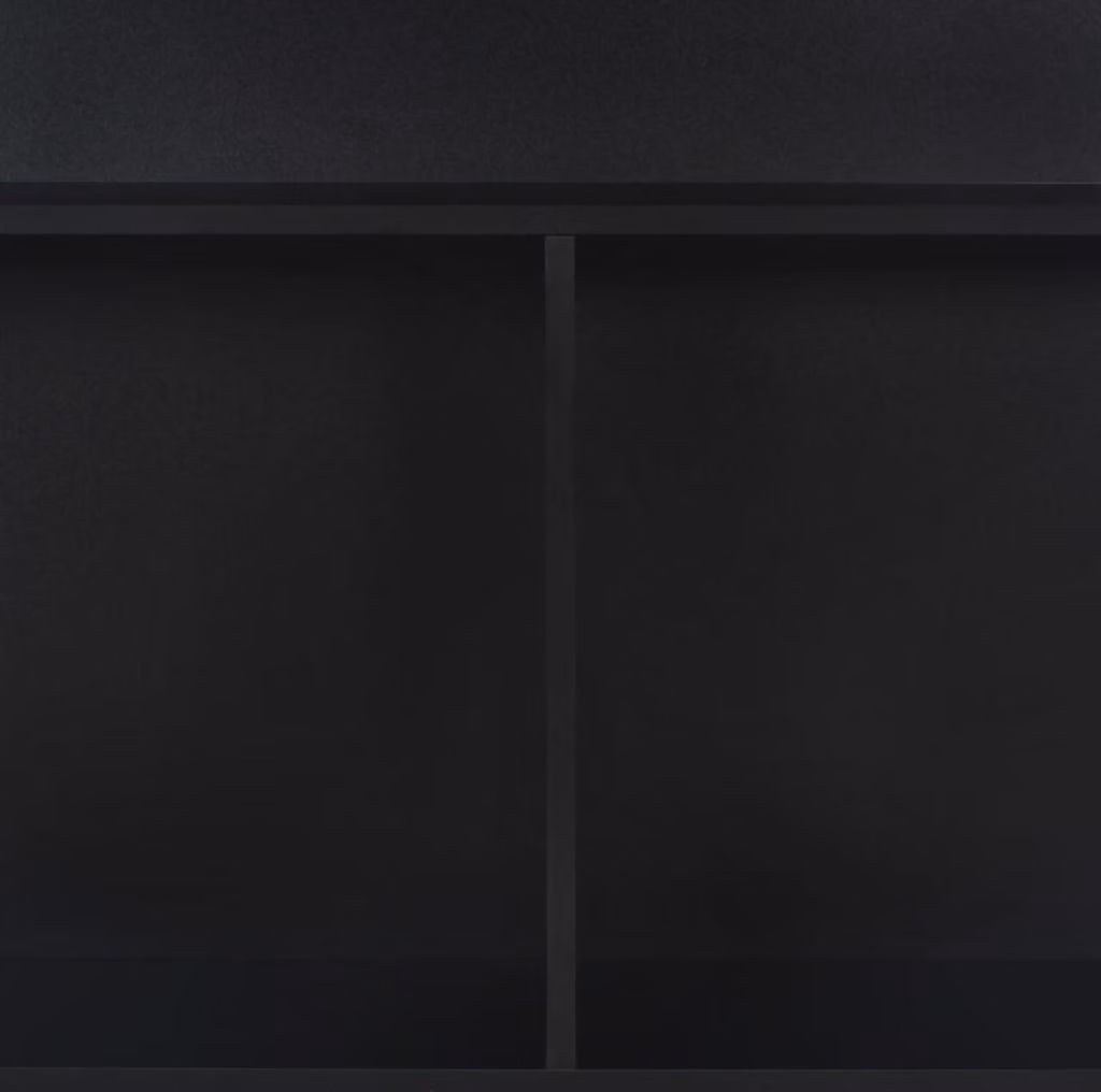 vidaXL Tavolo da bar con 2 piani nero 130x40x120 cm