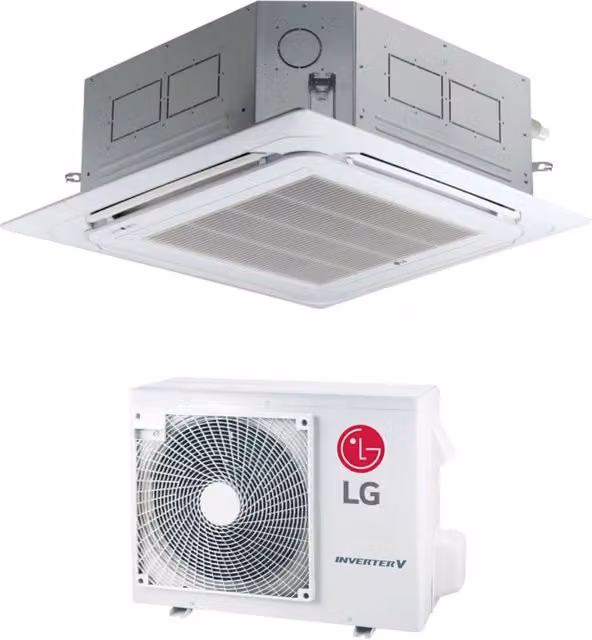 Condizionatore LG Cassetta a 4 Vie CT12F 12000 Btu con Pannello Incluso, Classe Energetica A++, Wi-Fi e Controllo via App