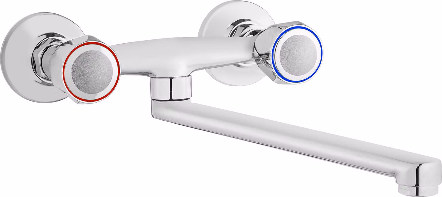 Wall-mounted kitchen faucet