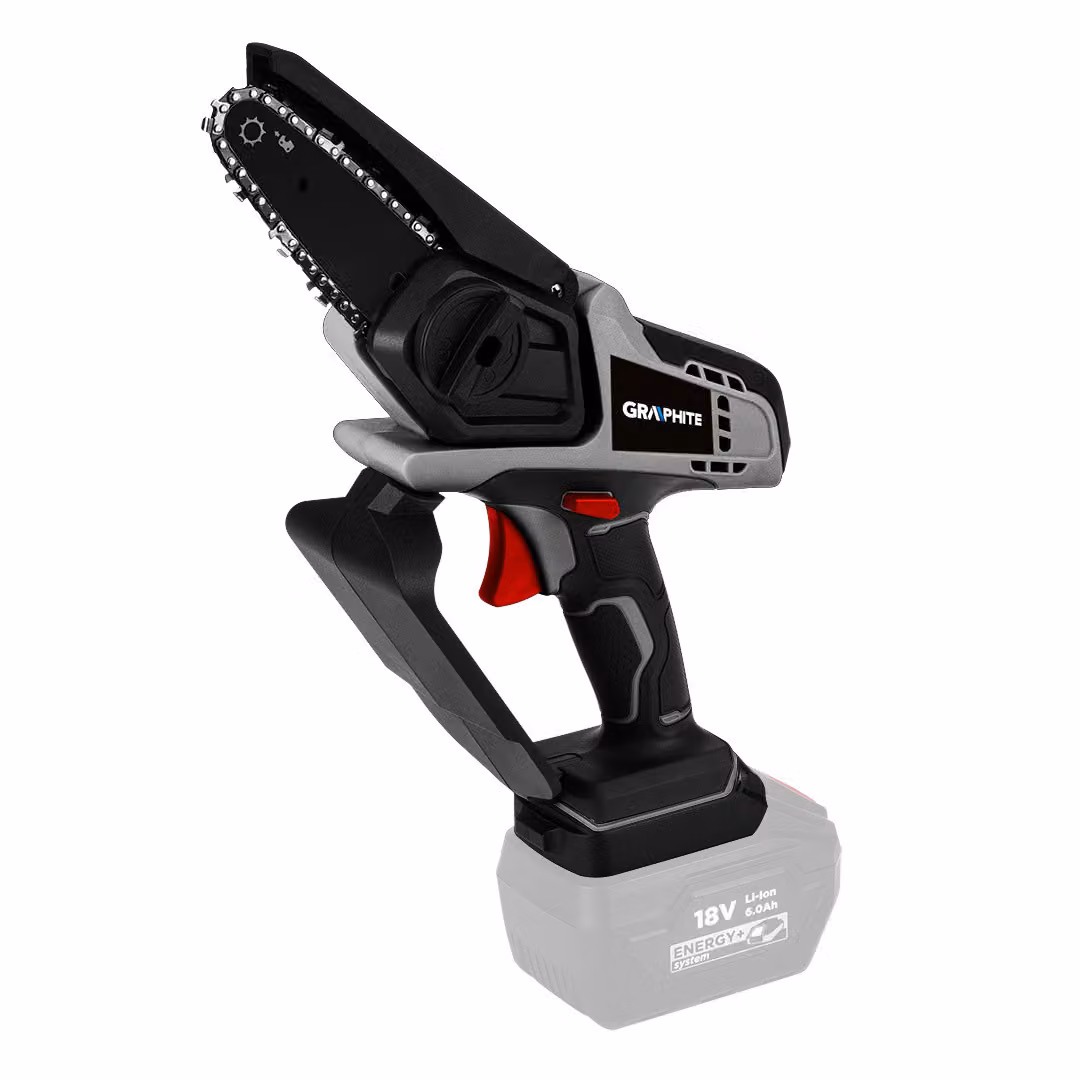 Motosega a batteria GRAPHITE Mini (senza batteria e caricabatterie) | Motosega a batteria professionale a una mano