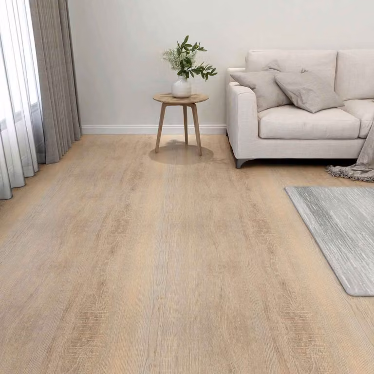 vidaXL Pavimento in Listoni Autoadesivi Moderno, Colore Grigio, Marrone e Beige, 5,11 m²