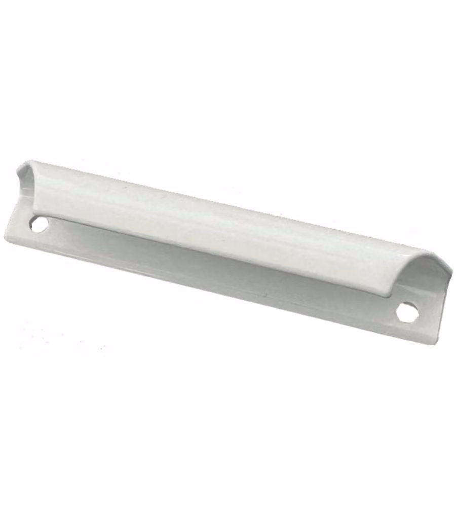 Maniglietta a Conchiglia Bianco 80mm in Alluminio per Porte e Balconi