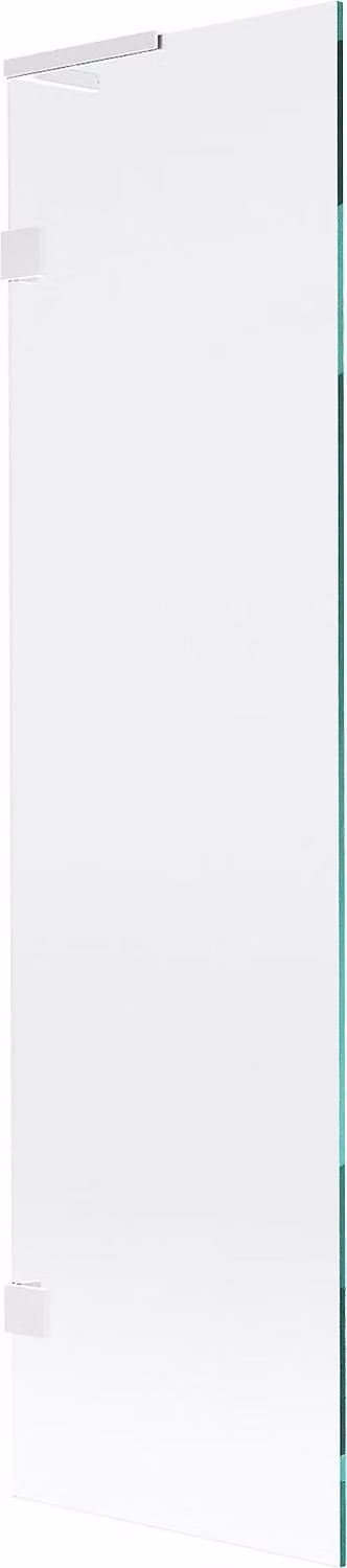 Mexen Lunar L paratia per vasca da bagno a 1 anta 50 x 150 cm, trasparente, bianco - 897L-050-000-20-00