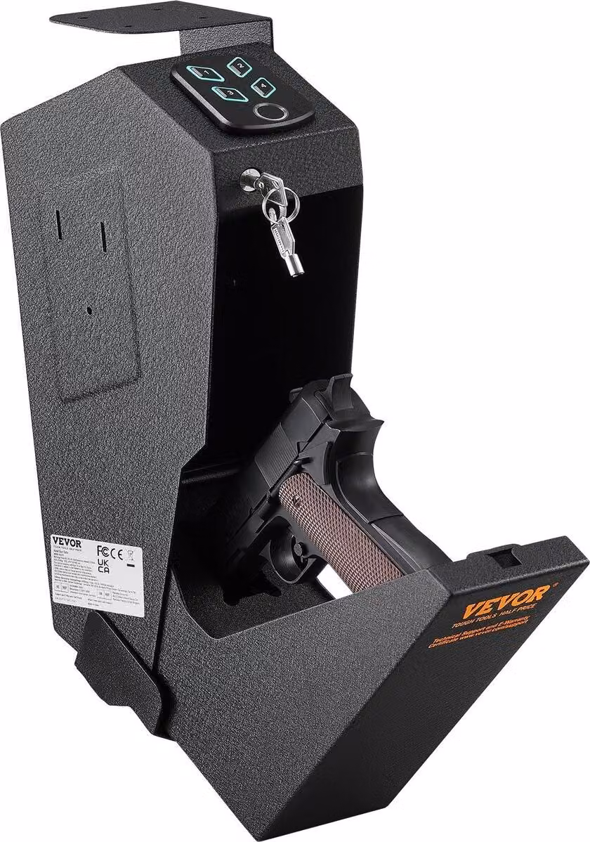 Cassaforte per pistole da montare Cassaforte biometrica per armi 3 modalità di accesso per 1 pistola