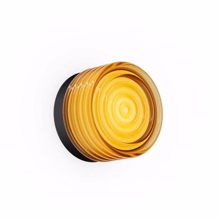 Wever & Ducré Lighting Applique da parete Hajo, dimmerabile, Nero, Bagno, Vetro, Moderno, Applique