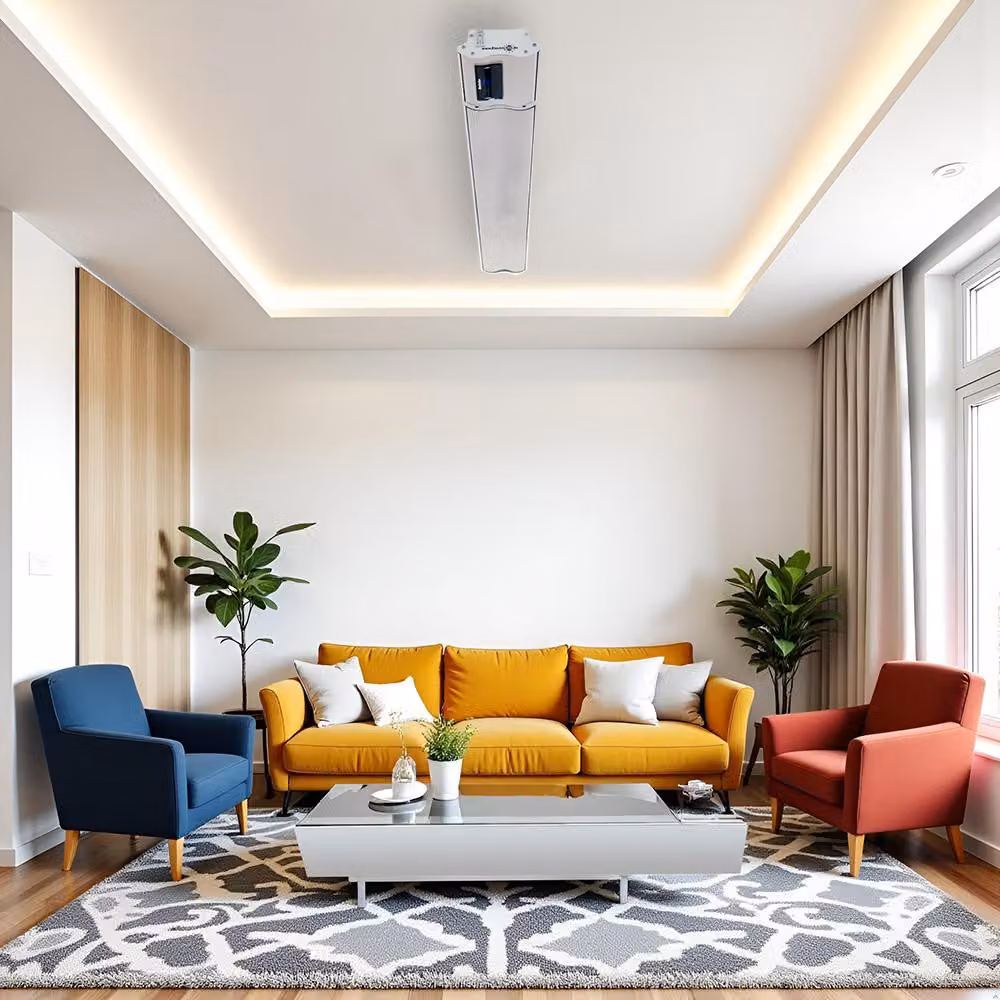 Riscaldatore elettrico infrarossi ElectricSun 2800W e 1400W bianco 180x15cm radiatori elettrici con termostato, con App Mobile
