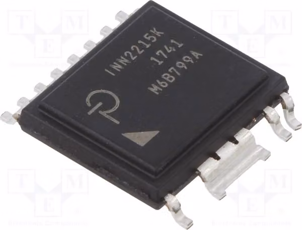1x 93÷107 kHz, package eSOP-R16B, resistenza 2,7 Ω, INN2215K, stabilizzatore di tensione, circuiti PWM, alimentatori AC/DC, SMPS
