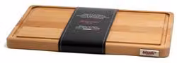 Tagliere rettangolare in legno naturale marrone con raccoglisugo L: 35 cm, P: 23 cm