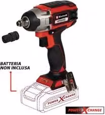 Avvitatore ad impulsi a batteria 18 V Einhell tecw 18 Li Bl rosso