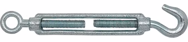 Tenditore ad anello con gancio DIN-1480 Tns01, acciaio zincato, M8