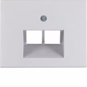 Berker 14097003 Elemento centrale per presa UAE doppia in alluminio Berker K.5
