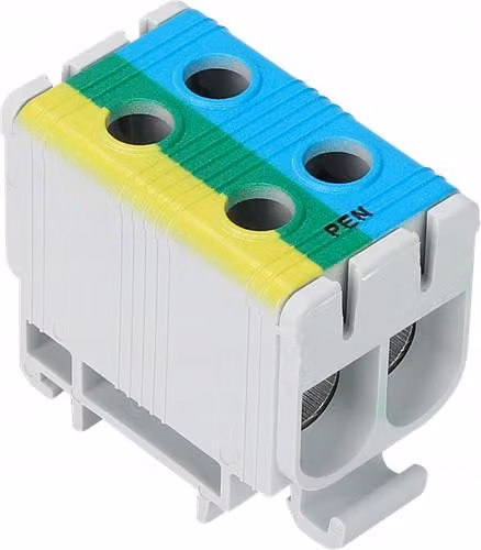 Connettori per sbarre Blue Yellow Green 2 x 6-50mm² 160A TRACON FLEAL-50/2KZS
