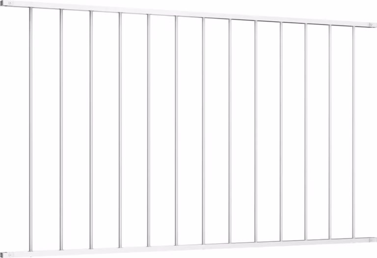 Vidaxl HEK Pannello 1,7x1,25 m Pulver -Kette -Stahlweiß