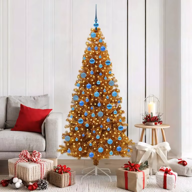 vidaXL Albero di Natale Oro 180 cm PET