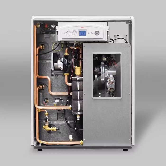 Caldaia a Basamento Unical KUTter B 28 Metano/Gpl con Kit Scarico Fumi in Acciaio Inox Bianca – 2