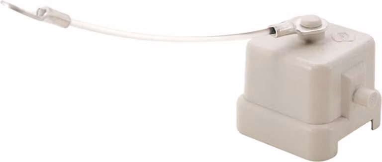 HARTING Cappuccio protettivo 3A in plastica per 1 staffa nella parte inferiore Dispositivo di sicurezza anti-smarrimento con piccolo anello con montato