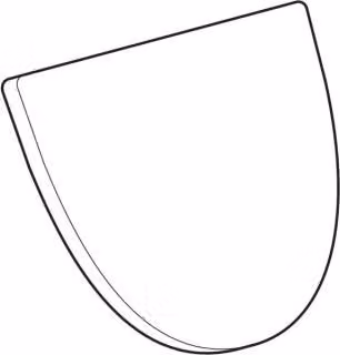 Coperchio orinatoio Geberit Visita cerniere ottone cromato, bianco