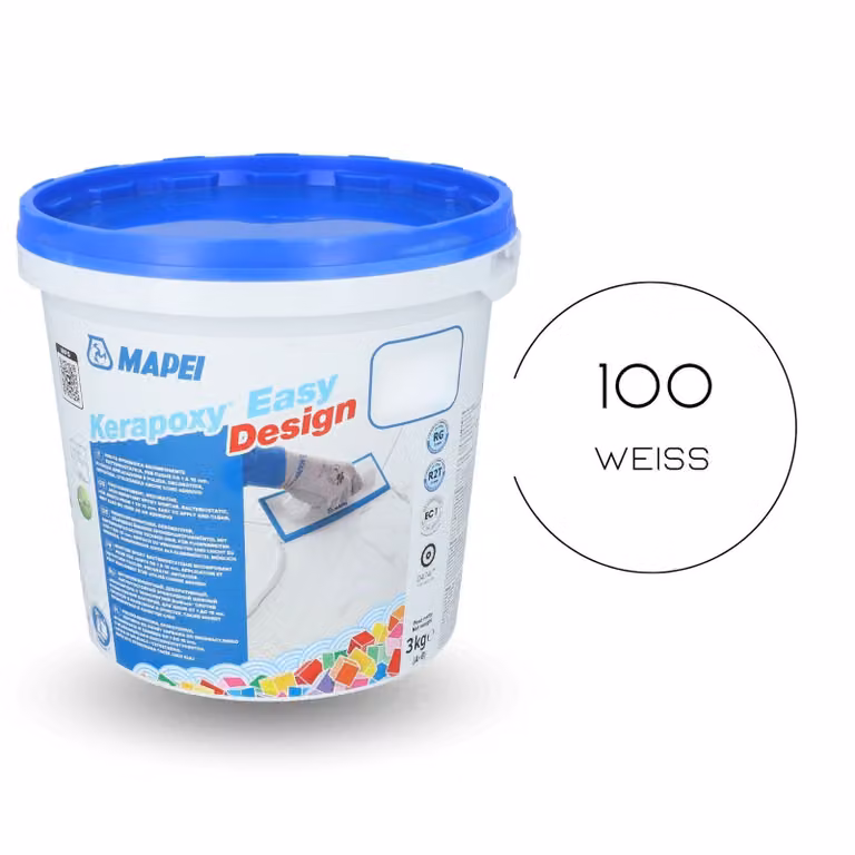MAPEI® KERAPOXY Easy Design 2K 3 kg 100 bianco Adesivo per fughe in resina epossidica per piastrelle