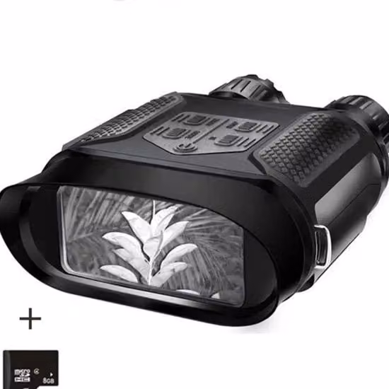 Visore Notturno con Infrarosso 850nm e Magnificazione 4x, Occhiali con Visione Notturna e Giorno, Colore Nero