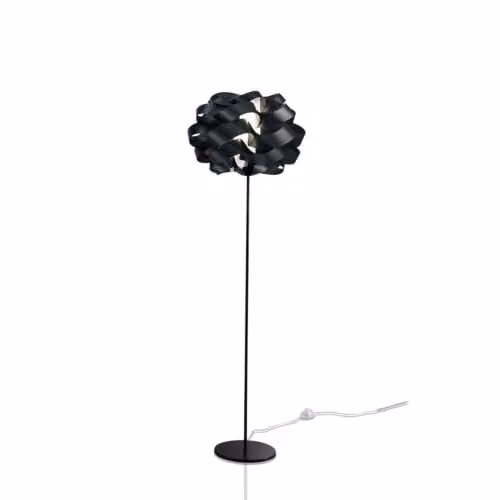 Piantana Moderna Polilux ® Nero E Metallo 1 Luce E27