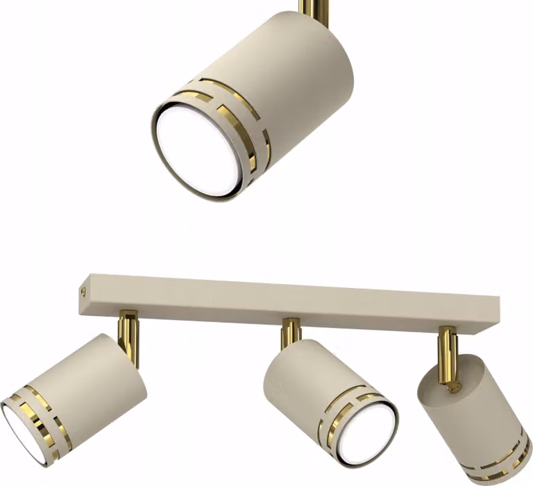 Lampada da soffitto Cashmere, orientabile, LED, GU10, finitura lucida, faretto, riflettore
