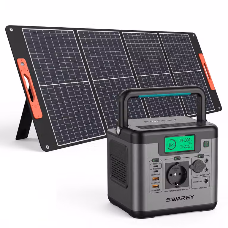 550W(1100W di picco) Stazione di ricarica portatile 555Wh,generatore solare,caricabatterie,accumulatore solare,power bank con pannello solare 100W