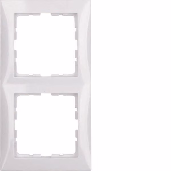 Berker/B.Kwadrat Doppia cornice bianco neve 5310128989
