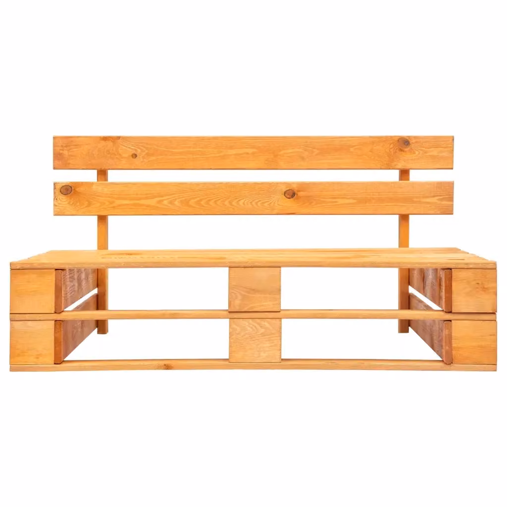 Divano da giardino centrale vidaXL in legno di pino impregnato color ambra e marrone con stile rustico – 2