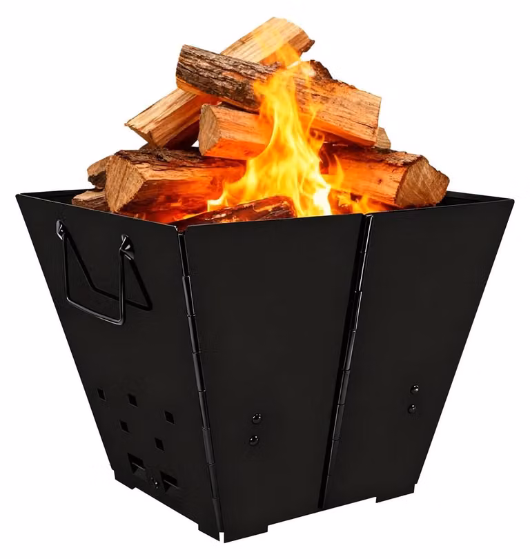 Cesta portatile per il fuoco, ideale per il campeggio
