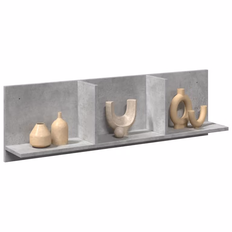 Mobile a parete vidaXL in MDF Grigio Cemento L: 100 cm, P: 30 cm, H: 16,5 cm