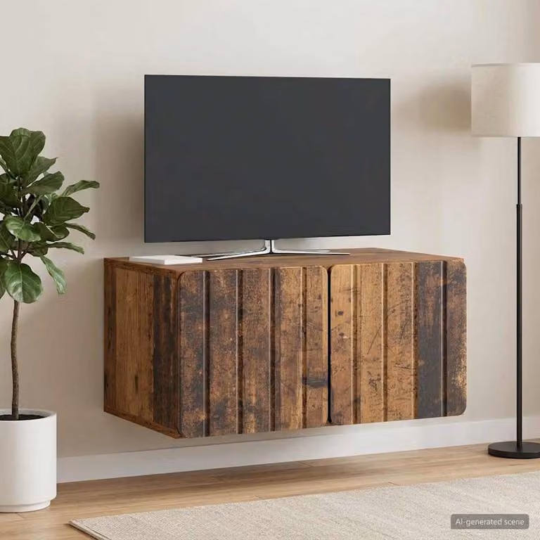 Mobile Porta TV da Muro vidaXL in Legno Marrone Moderno L/P/H: 59,5 x 41 x 30 cm