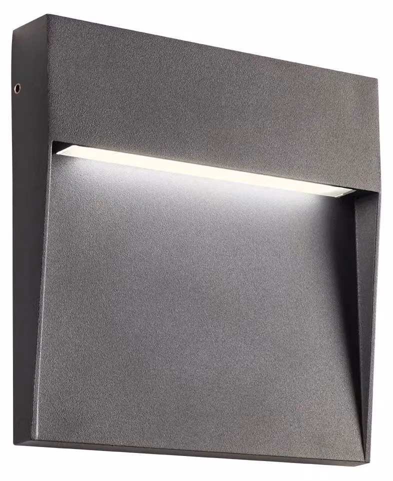 LANDER AP LED SMD 6W IP54, faretto quadrato – 16 cm x 16 cm