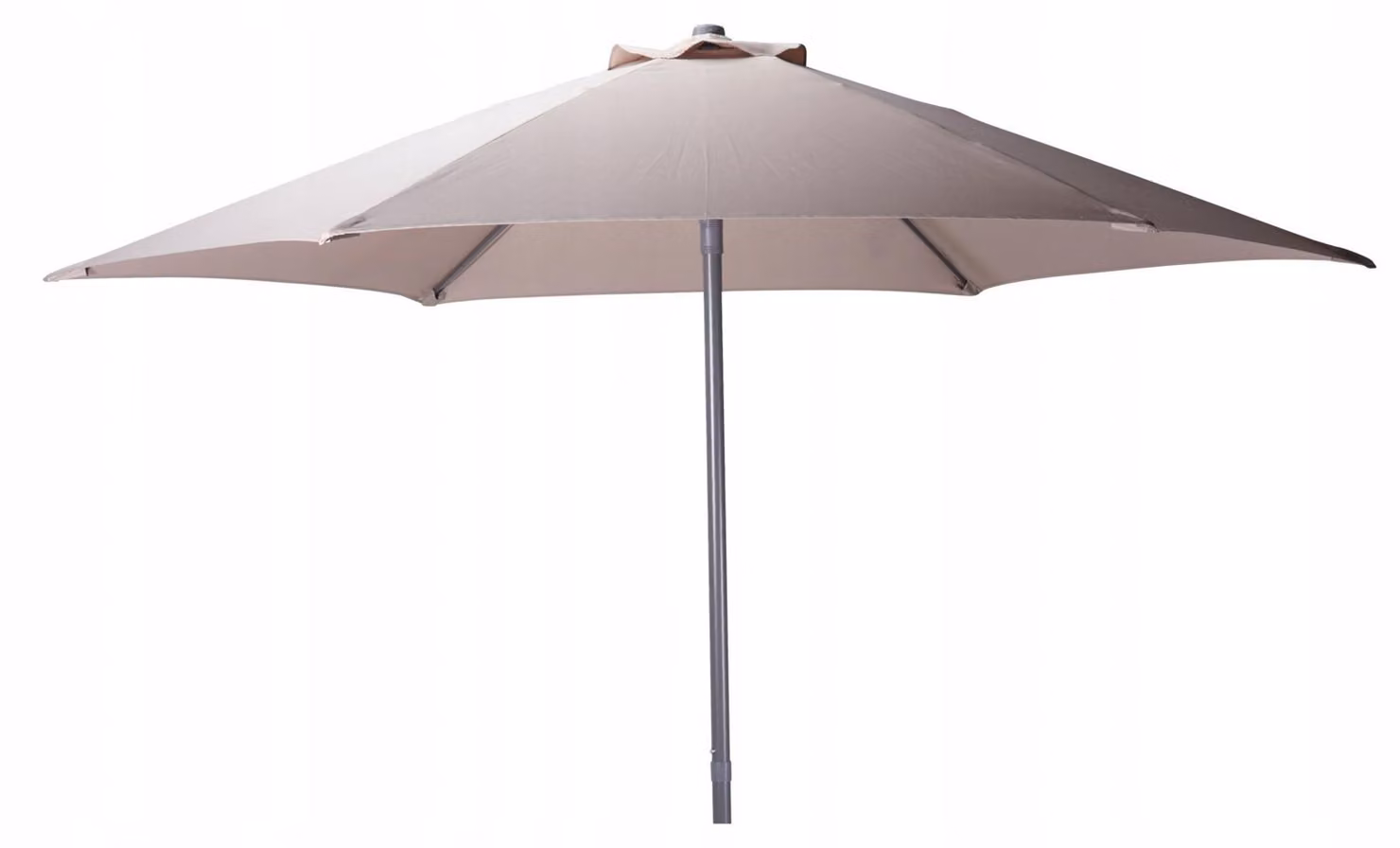 Ombrellone da giardino 230 cm, color taupe, palo in acciaio, poliestere 180 g/m², 225 cm