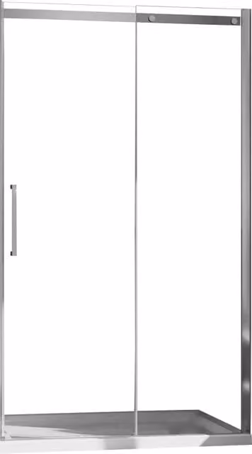 Porta Doccia 120 cm 1 Anta Scorrevole in Cristallo Trasparente 8mm H200 Fosterberg Horsens Destro