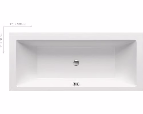 RAVAK FORMY 01 180 x 80 cm bianco neve C881000000
